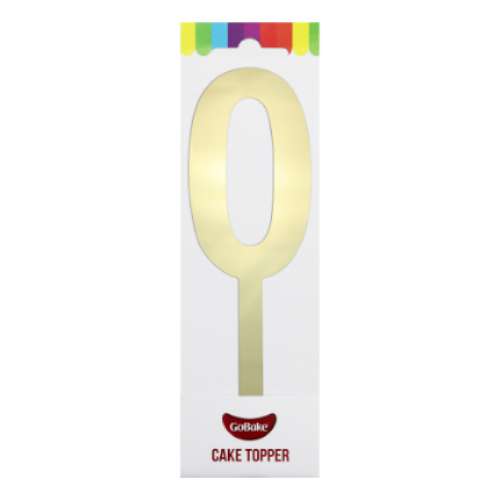 Gold Acrylic Number - 0